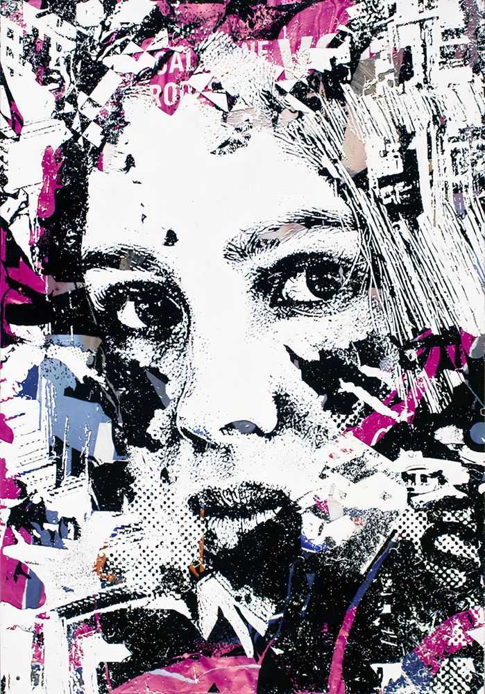 Vhils, ‘Sever 02’, 08-11-2022, Print, Screenprint on plexiglass, advertising posters collected from the streets on wood, Studiocromie, Numbered