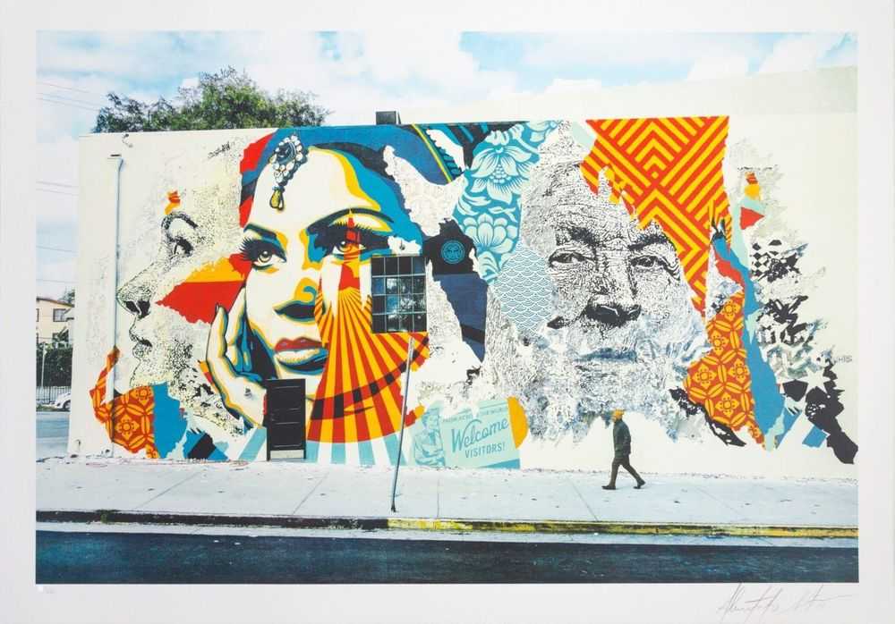Vhils, ‘American Dreamers V’, 2019, Print, Seven colour lithograph on paper Printed on a Marinoni press at Idem Studio, Paris on BFK Rives 270 g/m2 hand cut paper, Underdogs Gallery, Numbered