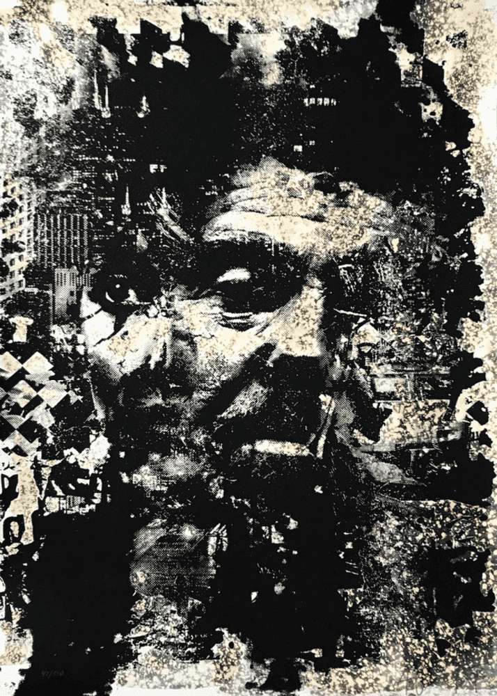 Vhils, ‘Stratum’, 2016, Print, Quink, bleach, acid, and screenprint acrylic ink. Signed, numbered, and hand-finished by the artist, APPortfolio, Numbered, Handfinished