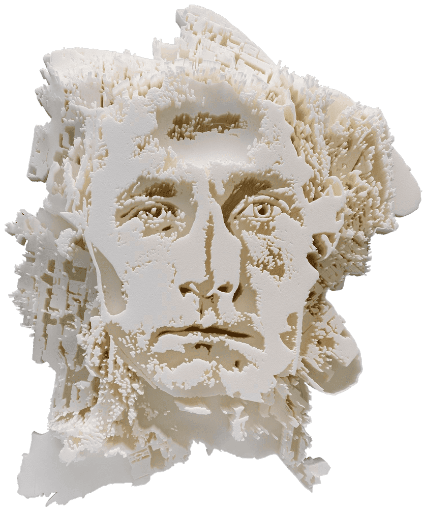 Vhils, ‘Vista Series #3’, 2019, Sculpture, 3D printing using nylon SLS, Avant Arte, Numbered, Dated