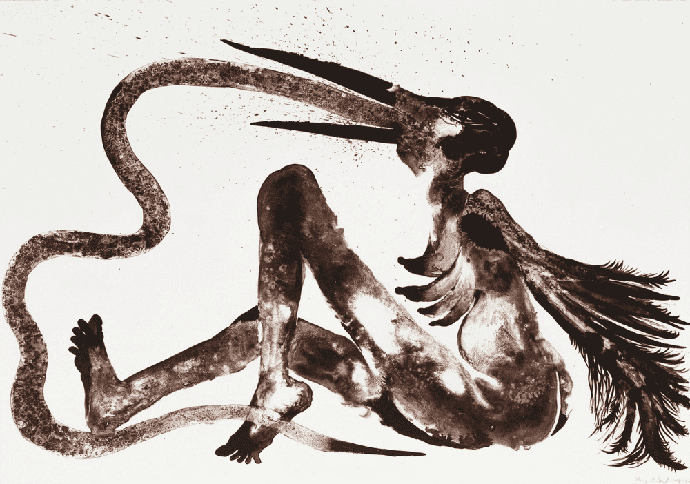 Wangechi Mutu, ‘Snake Eater’, 2014, Print, Original lithograph printed on 300 gr. Velin Archives Paper, null, Dated