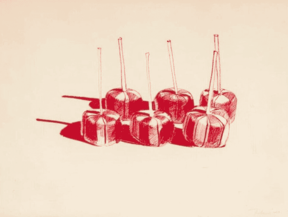 Wayne Thiebaud, ‘Suckers (State II)’, 1968, Print, Lithograph on Rivers BFk paper, Gemini G.E.L.,, Numbered