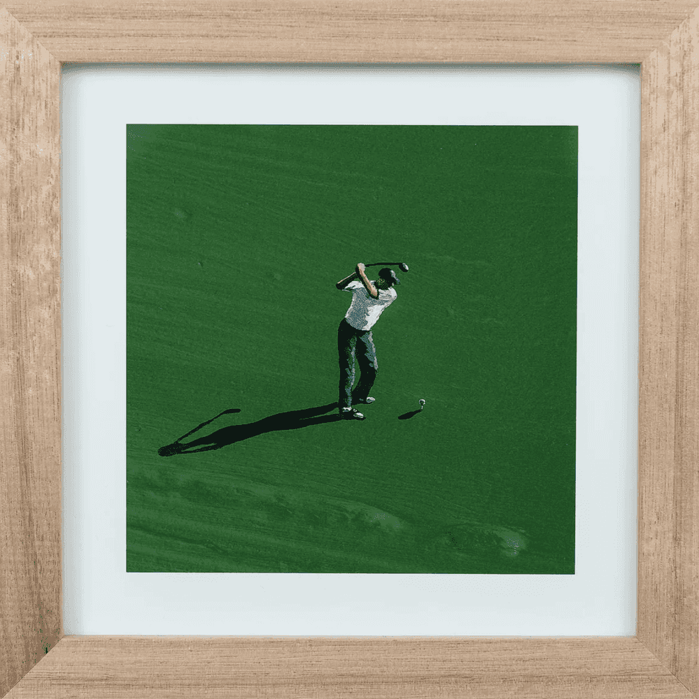 Werner Bronkhorst, ‘Gone Clubbing (Mini Print)’, 2024, Print, Pigment ink UV stability on matte art paper, tasmanian oak frame, Self Released, Framed