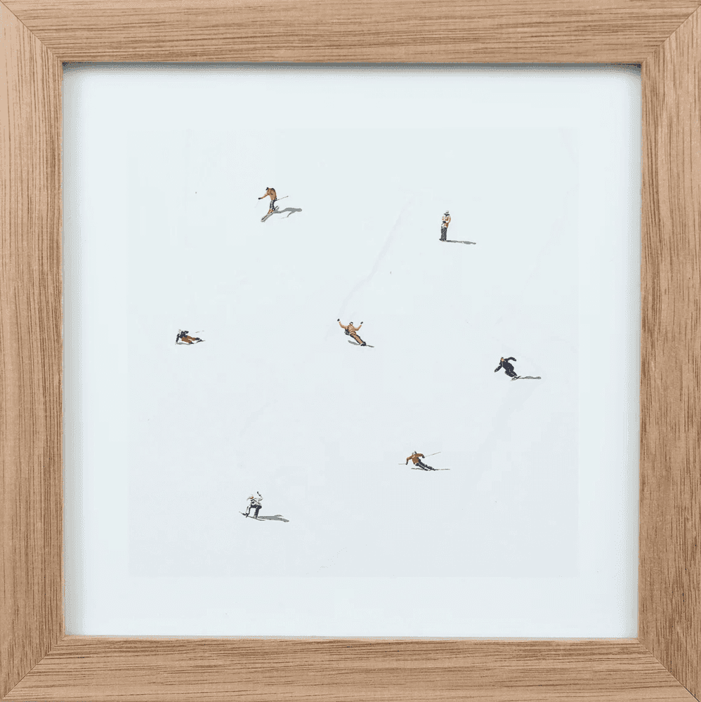 Werner Bronkhorst, ‘Snowflakes (Mini Print)’, 2024, Print, Pigment ink UV stability on matte art paper, tasmanian oak frame, Self Released, Framed