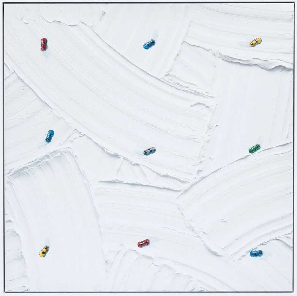 Werner Bronkhorst, ‘Arctic Drift’, 2023, Print, Print on canvas stretched and framed in a stained Oak frame, Self Released, Numbered, Framed