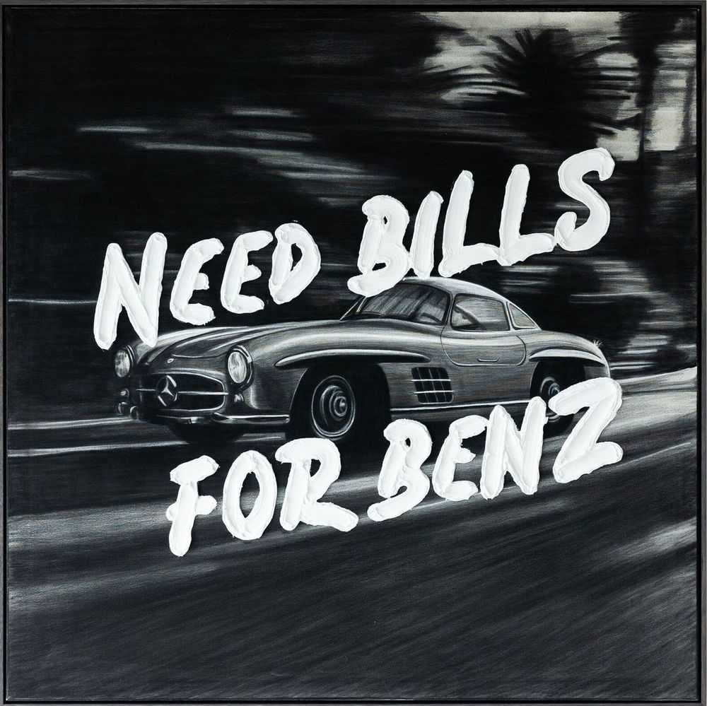 Werner Bronkhorst, ‘Need Billz For Benz’, 2024, Print, Fine art print framed in FSC certified stained raw Tasmanian Oak
, Self-released, Numbered, Handfinished, Framed