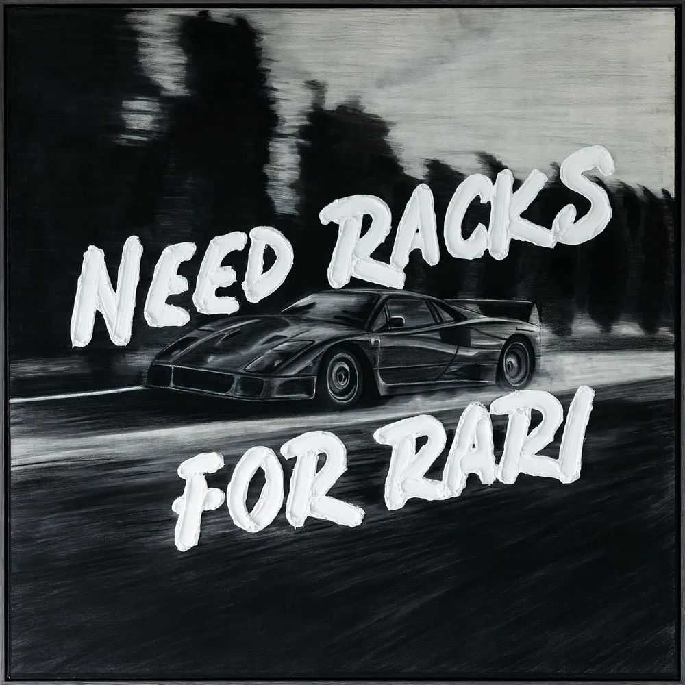 Werner Bronkhorst, ‘Need Racks For Rari’, 2024, Print, Fine art print framed in FSC certified stained raw Tasmanian Oak
, Self-released, Numbered, Handfinished, Framed