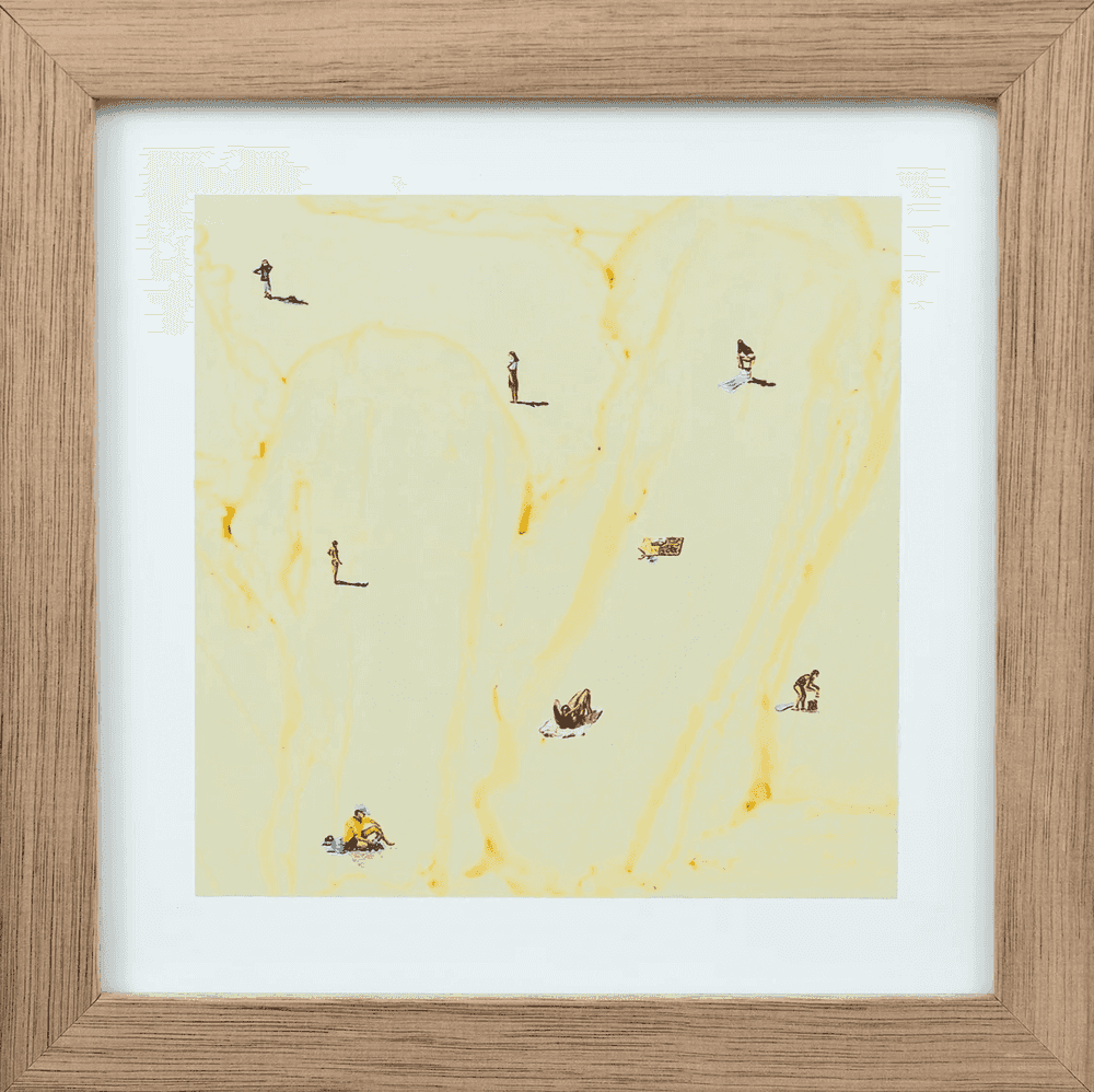 Werner Bronkhorst, ‘Tan Lines (Mini Print)’, 2024, Print, Pigment ink UV stability on matte art paper, tasmanian oak frame, Self Released, Framed
