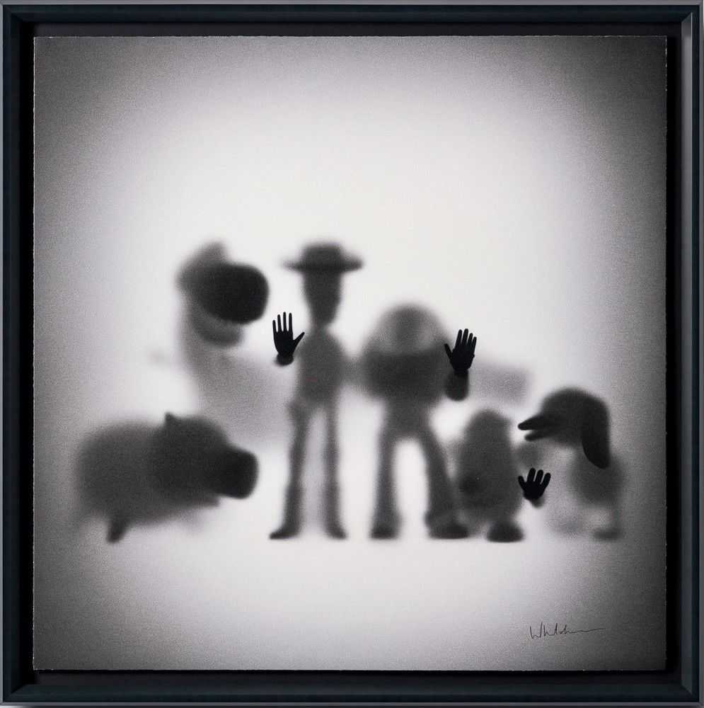 Whatshisname (Sebastian Burdon), ‘Gone Andy's Toys (Large)’, 2023, Print, Fine Art Print, Castle Fine Art, Numbered, Framed