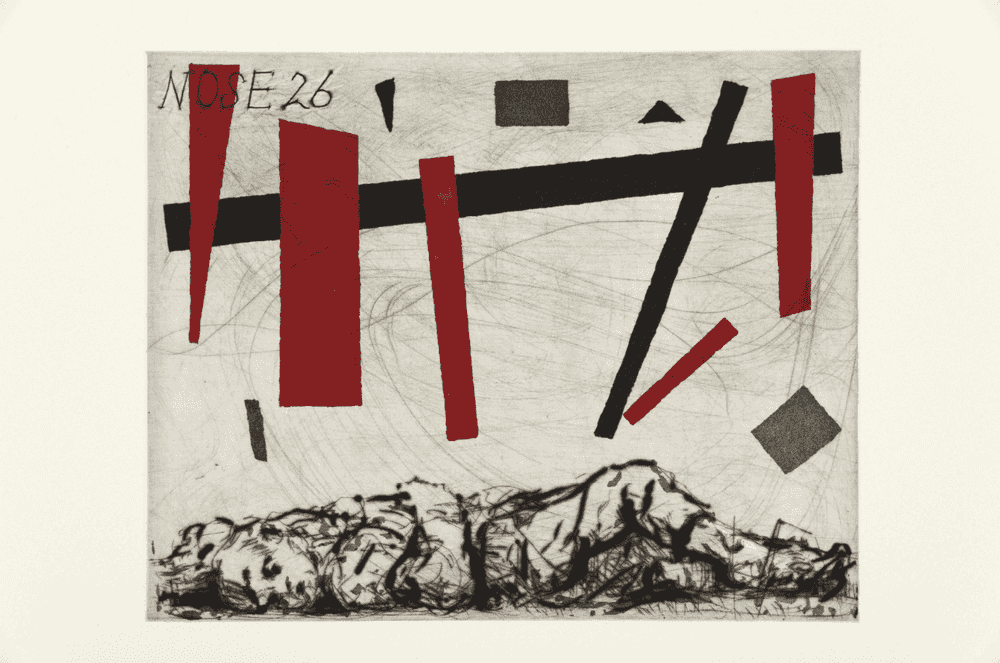 William Kentridge, ‘Nose 26’, 2009, Print, Sugarlift aquatint, drypoint and engraving, null, Numbered