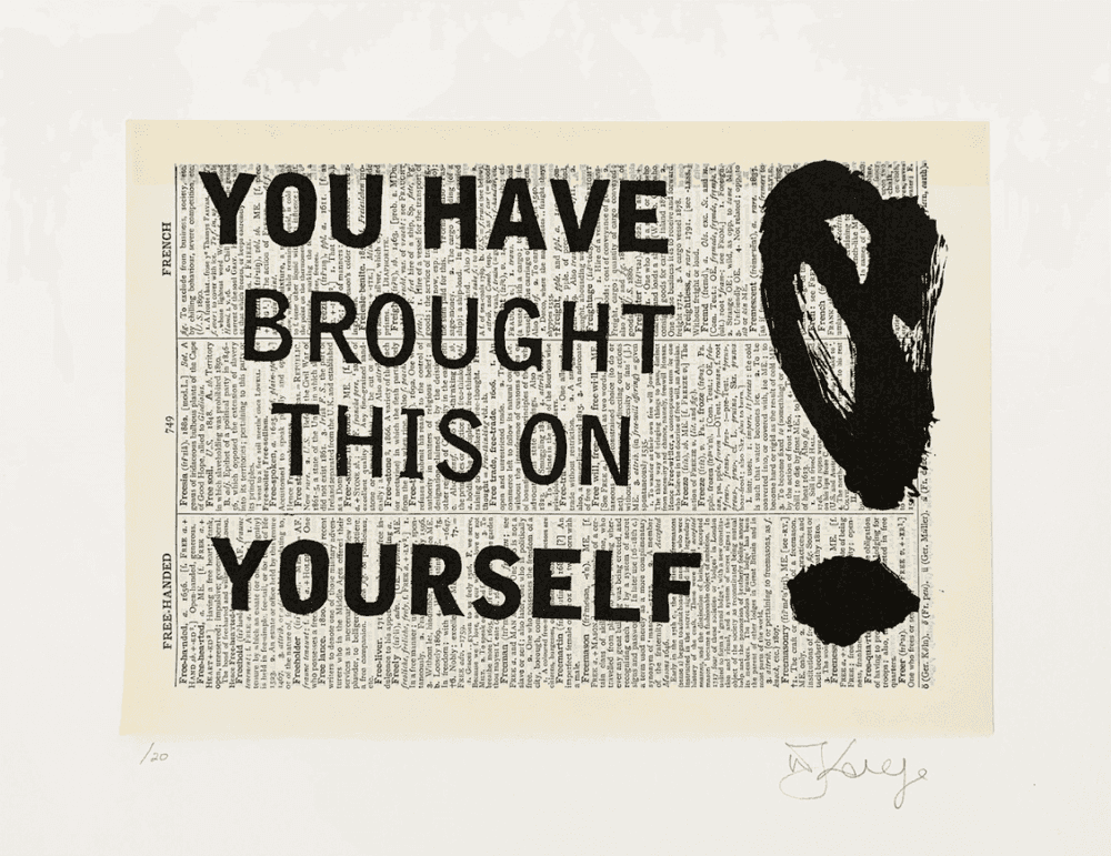 William Kentridge, ‘Universal Archive (Ref.53)’, 2012, Print, Linocut printed on Shorter Oxford English Dictionary page, Velin Arches Cover White, 400gsm, null, Numbered
