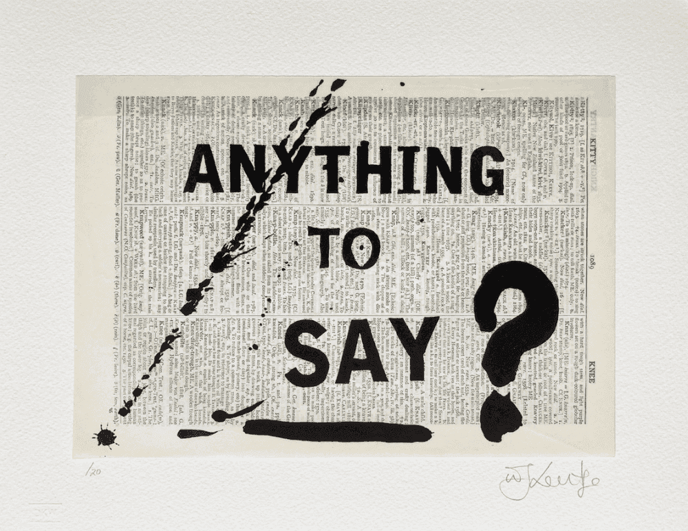 William Kentridge, ‘Universal Archive (Ref.54)’, 2012, Print, Linocut printed on Shorter Oxford English Dictionary page, Velin Arches Cover White, 400gsm, null, Numbered