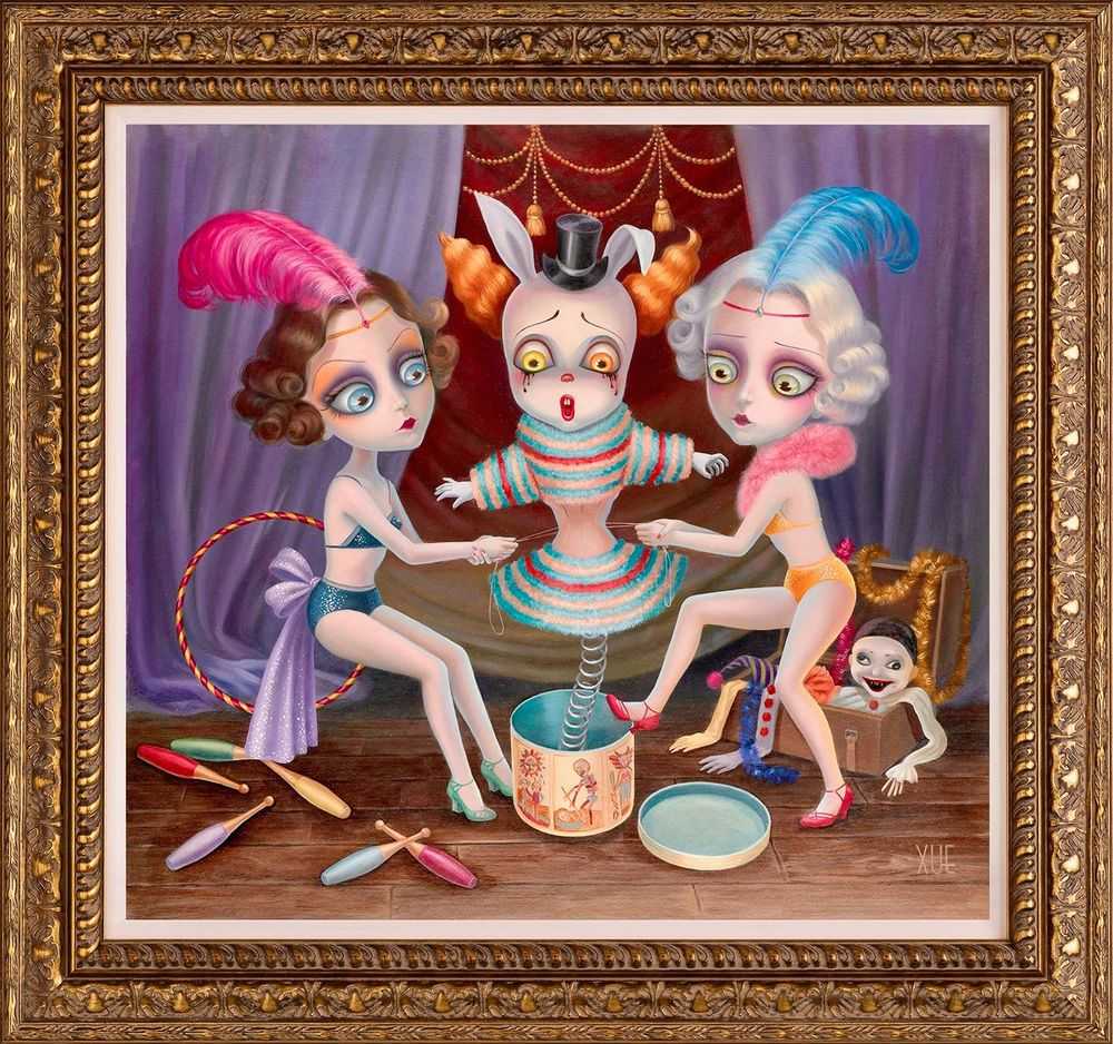 Xue Wang, ‘A Tight Squeeze (Canvas on board)’, 2014, Print, Giclee On Canvas, Castle Fine Art, Numbered
