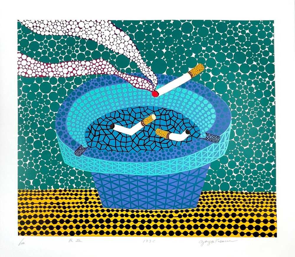 Yayoi Kusama, ‘Ashtray’, 1990, Print, 14 colour screenprint on paper, null, Numbered, Dated