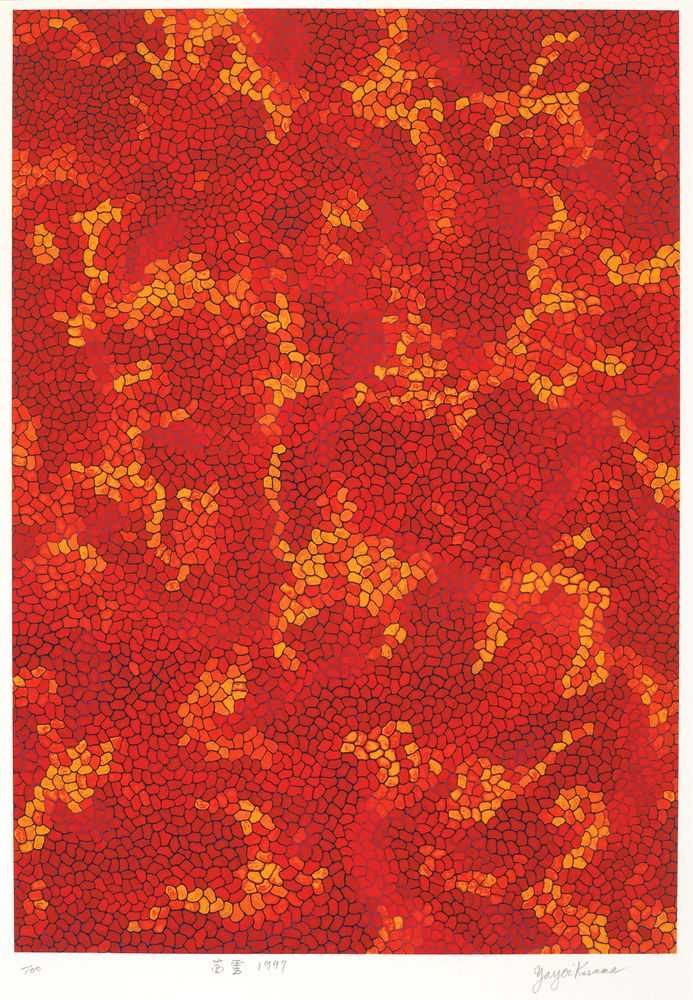 Yayoi Kusama, ‘Madder Colored Cloud’, 1997, Print, Screenprint in colors, on wove paper, null, Numbered, Dated