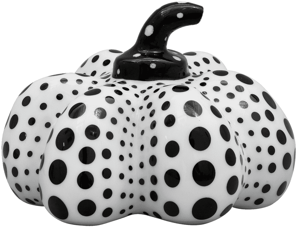 Yayoi Kusama, ‘Pumpkin #3 (Limoges - White/Black)’, 2002, Sculpture, Limoges porcelain, FMR Trading, Numbered, Dated