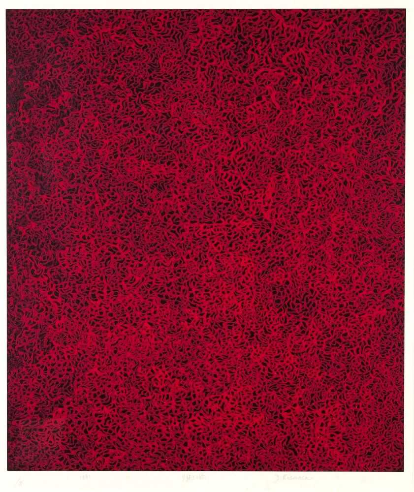 Yayoi Kusama, ‘Rain In The Evening Glow’, 1992, Print, Screenprint in colours on paper, null, Numbered, Dated