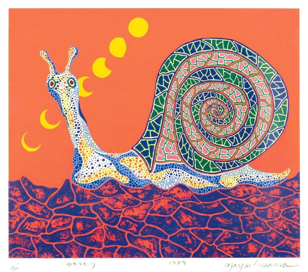Yayoi Kusama, ‘Snail’, 1989, Print, Screenprint in colours on paper, null, Numbered, Dated
