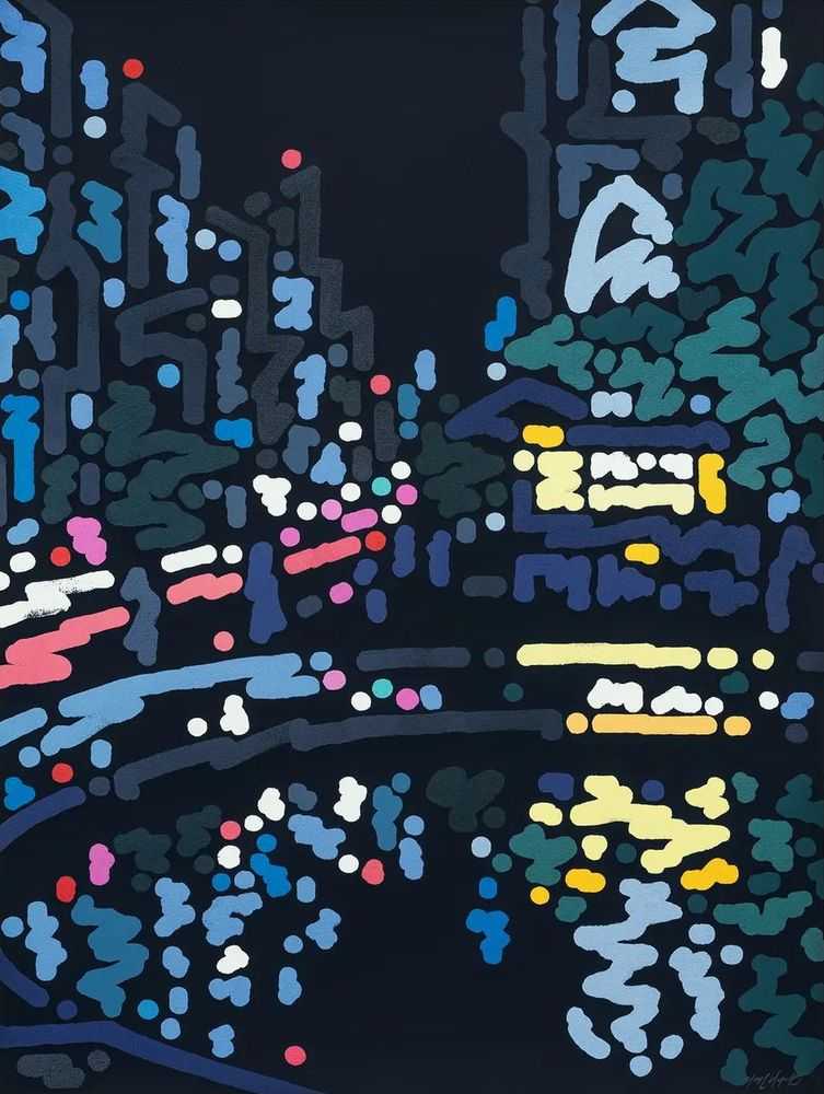 Yoon Hyup (YNHP), ‘City Fountain’, 2024, Print, Archival pigment print with a silkscreen background on 410gsm Somerset Enhanced Satin paper, Avant Arte, Numbered