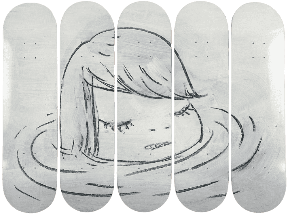 Yoshitomo Nara, ‘In The Water’, 2022, Collectible, Silkscreen print on 7-ply Canadian maple, hardwood skateboard decks, The Skateroom, 