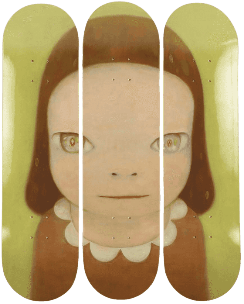 Yoshitomo Nara, ‘Miss Margaret’, 2022, Collectible, Silkscreen print on 7-ply Canadian maple, hardwood skateboard decks, The Skateroom, 