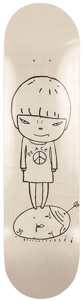Yoshitomo Nara, ‘Peace Girl (Skateboard)’, 2020, Collectible, Silkscreen print on 7-ply Canadian maple, hardwood skateboard deck, The Skateroom, 