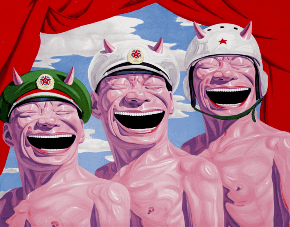 Yue Minjun, ‘Armed Forces’, 2009, Print, Lithograph, Delight Editions, Numbered
