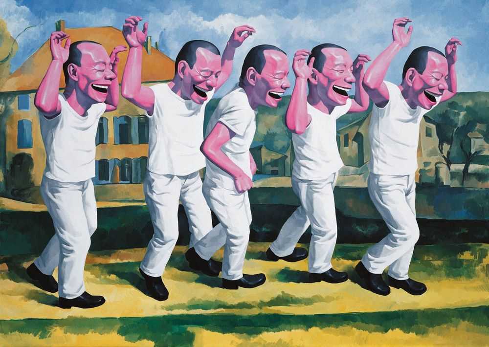 Yue Minjun, ‘Surrender’, 2009, Print, Lithograph, Delight Editions, Numbered