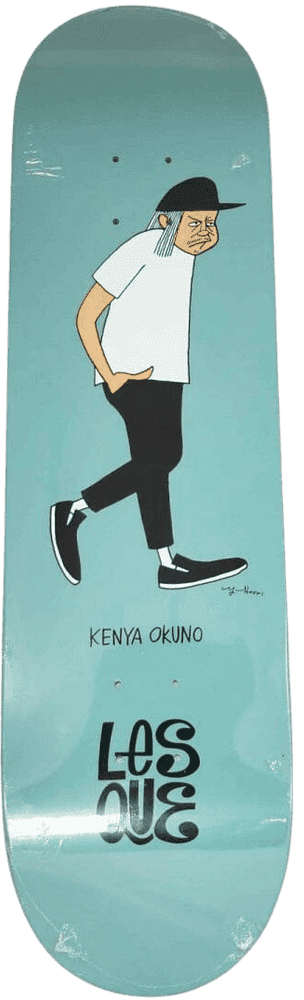 Yusuke Hanai, ‘Lesque Kenya Okuno (Blue - Skateboard)’, 2020, Collectible, Screenprint on wooden skate deck, Lesque skateboards, 