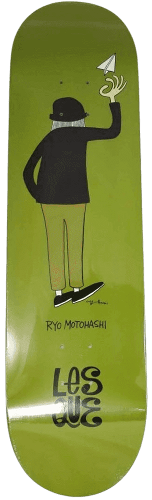 Yusuke Hanai, ‘Lesque Ryo Motohashi (Green - Skateboard)’, 2020, Collectible, Screenprint on wooden skate deck, Lesque skateboards, 