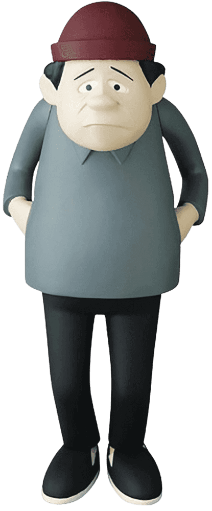 Yusuke Hanai, ‘Mr. Stoop’, 2020, Sculpture, Vinyl, Medicom Toy, 