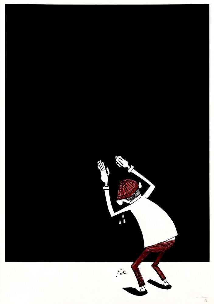 Yusuke Hanai, ‘Untitled (Weeping Man - 2014)’, 2014, Print, Screenprint on paper, Self-released, Numbered