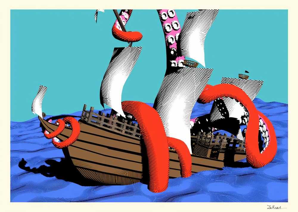Zalkian, ‘The Sea Monster’, 2025, Print, null, null, Numbered
