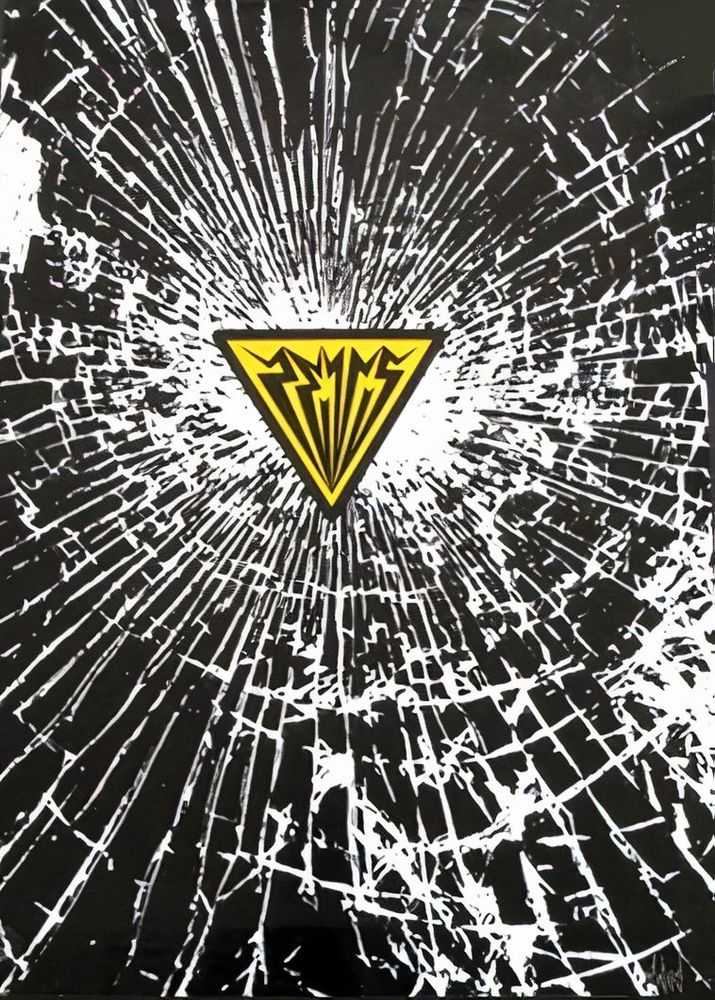 Zevs, ‘Impact’, 25-02-2007, Print, 2 colour print on ice white mirror board, Pictures On Walls, Numbered