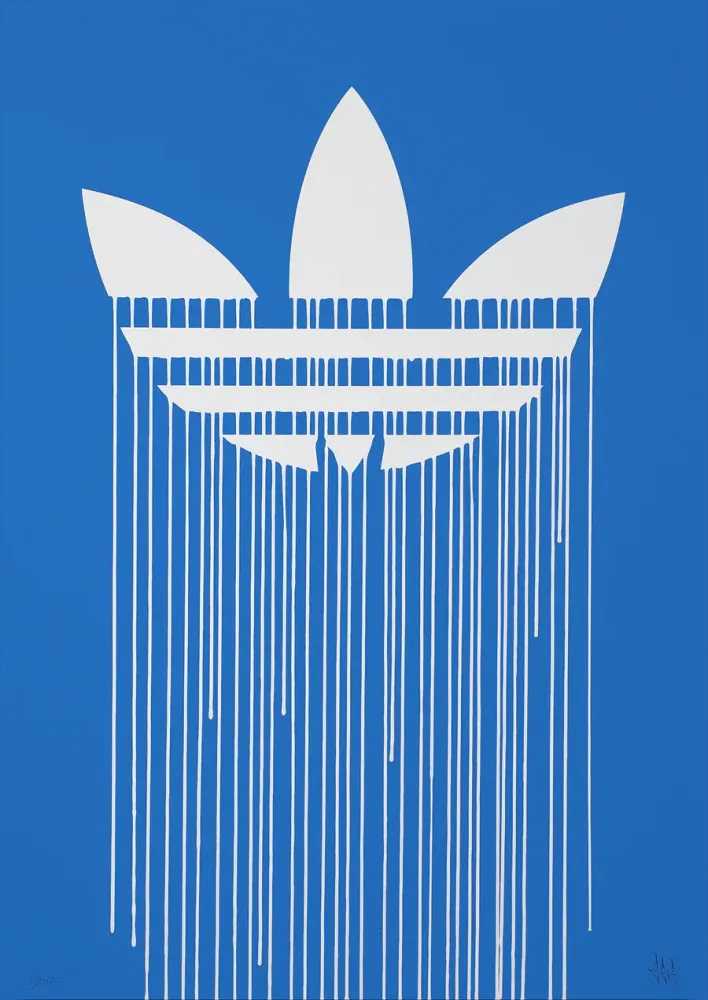 Zevs, ‘Liquidated Adidas’, 09-08-2012, Print, One-colour screen print on Arches 88 300gsm paper, Lazarides Editions, Numbered