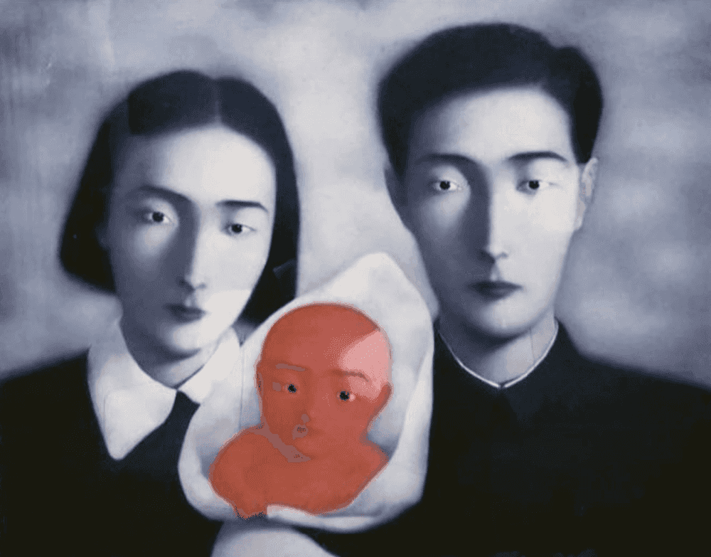 Zhang Xiaogang, ‘Big Family IX’, 1998, Print, Lithograph, null, Numbered