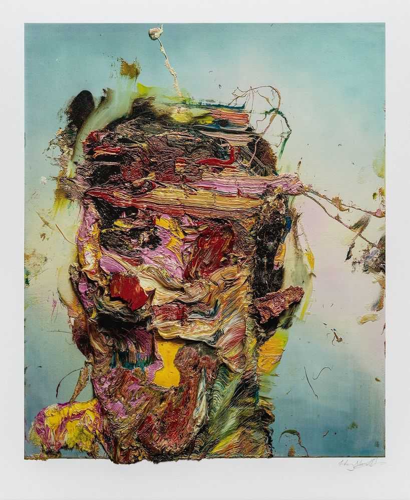 Antony Micallef, ‘Self Portrait with Yellow Lake and Magenta’, 2025, Print, 57-layer UV pigment print with 3 layers of gloss varnish, printed on 600gsm Somerset Tub Sized Radiant White paper and mounted on 1650 micron heritage conservation board., Avant Arte, Numbered
