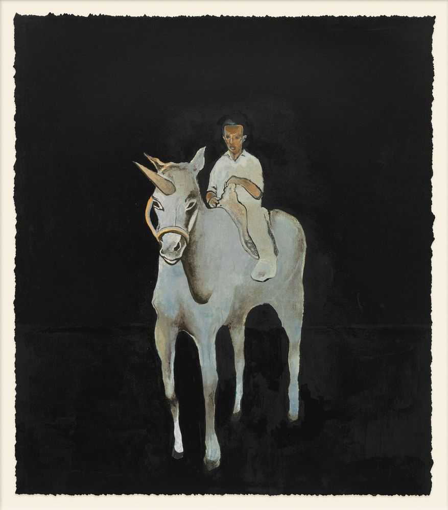 Noah Davis, ‘40 Acres and a Unicorn’, 2026, Print, Screenprint on Coventry Rag paper, David Zwirner, Numbered, Dated