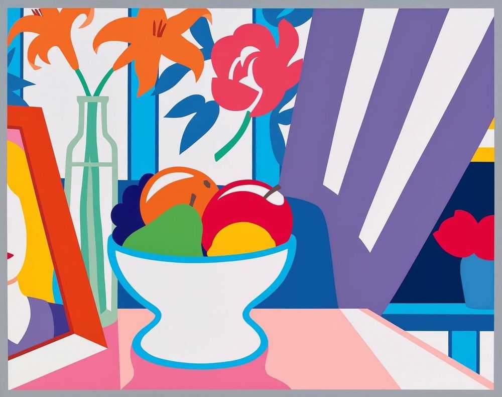 Tom Wesselmann, ‘Still Life with Lilies and Mixed Fruit’, 1998, Print, Screen print in colours on paper, null, 