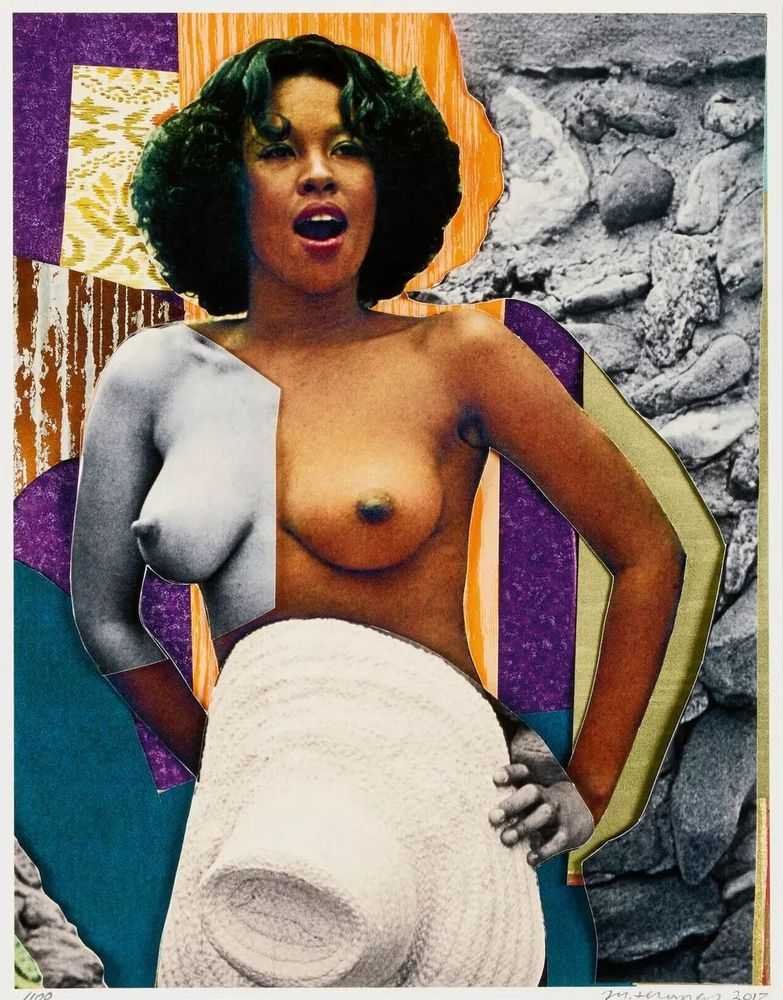 Mickalene Thomas, ‘Black Is Beautiful’, 2017, Print, Inkjet print with book 'Black is Beatiful", null, Numbered