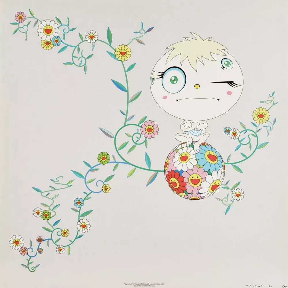 Takashi Murakami, ‘Genki Ball’, 2001, Print, Offset lithograph, null, Numbered