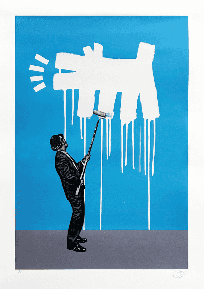 Nick Walker, ‘Raining Barking Dog’, 2023, Print, Screen print on 300gsm Somerset Satin fine art paper, null, Numbered