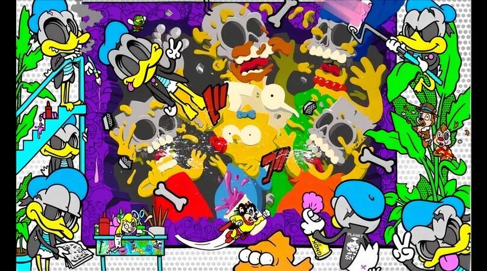 Matt Gondek, ‘Shattered Dreams XL’, 2023, Print, Acrylic & Spray Paint on Giclee, null, 