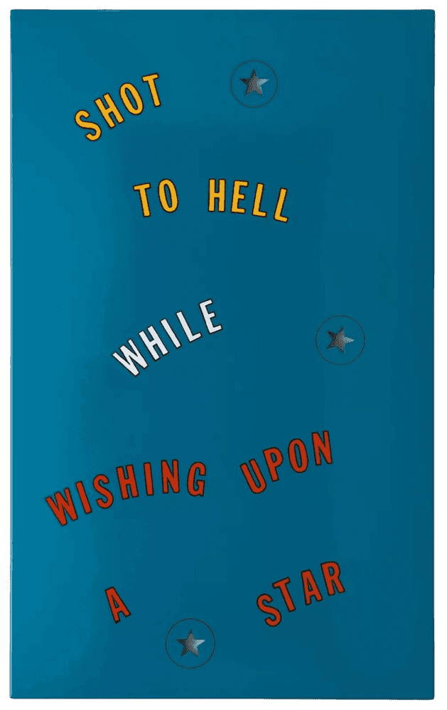 Lawrence Weiner, ‘Shot to Hell’, 1996, Print, Color screenprint and baked enamel on steel, null, 