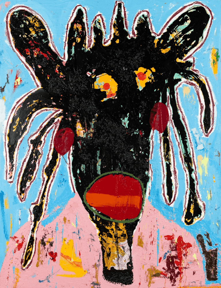 Jack Kabangu, ‘Dark Face Painting Blue School Uniform’, 2025, Print, Cotton Smooth 265 g/m², null, Numbered