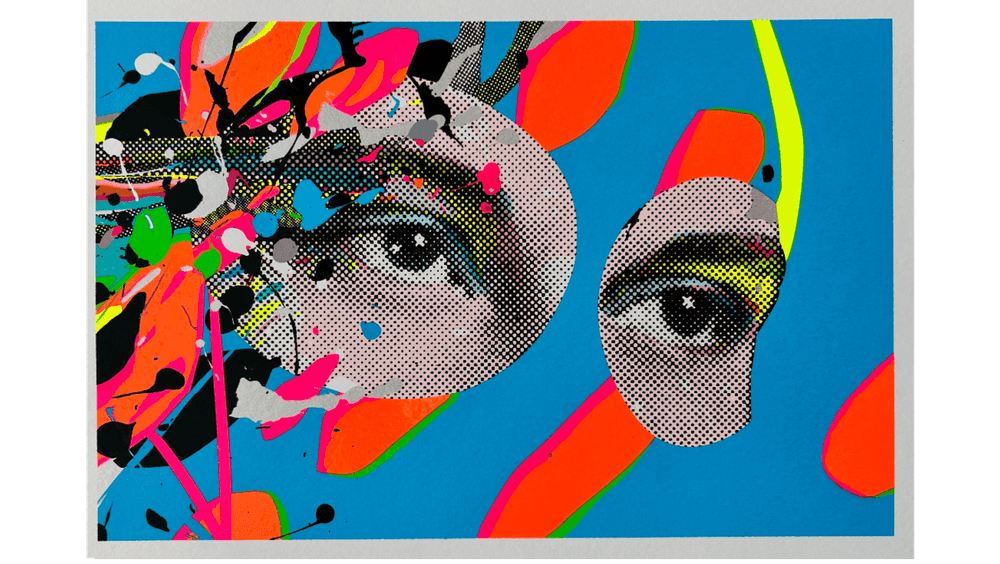 Paul Insect, ‘Glare (Blue)’, 2023, Print, 10 colour edition silkscreen print on 700 gsm white colourplan paper, null, Dated