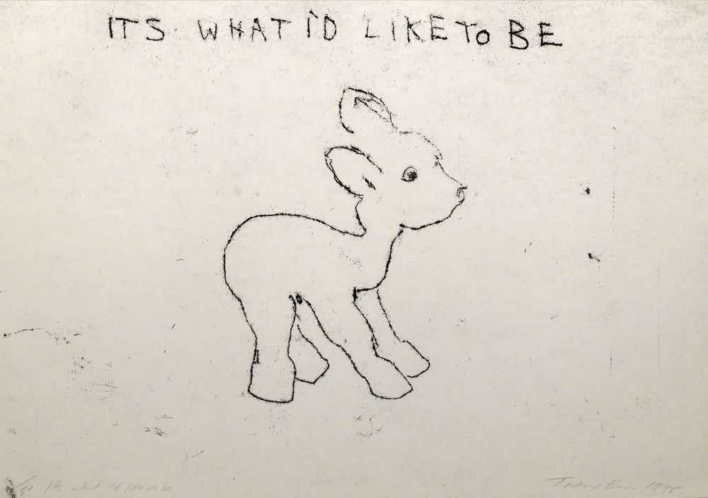 Tracey Emin, ‘It's What I'd Like To Be’, 1998, Print, Lithograph, null, Numbered