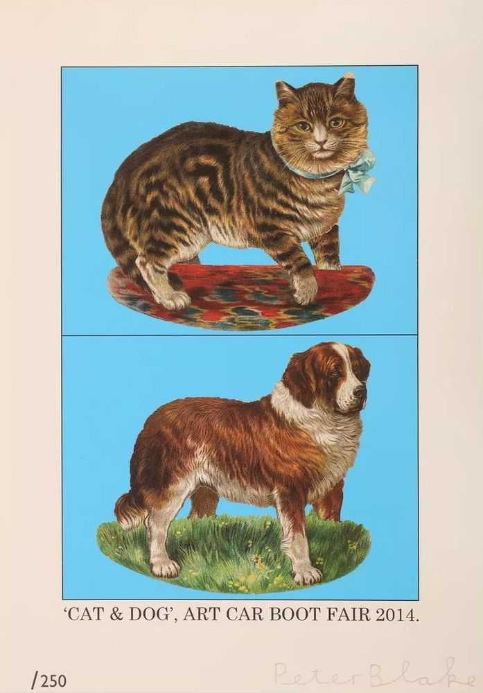 Peter Blake, ‘Cat and Dog’, 2014, Print, Screenprint on paper, null, 