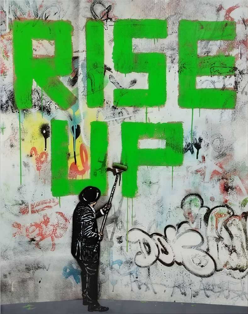 Nick Walker, ‘Rise Up (Green)’, 2021, Print, Screenprint in colours on wove paper, null, 