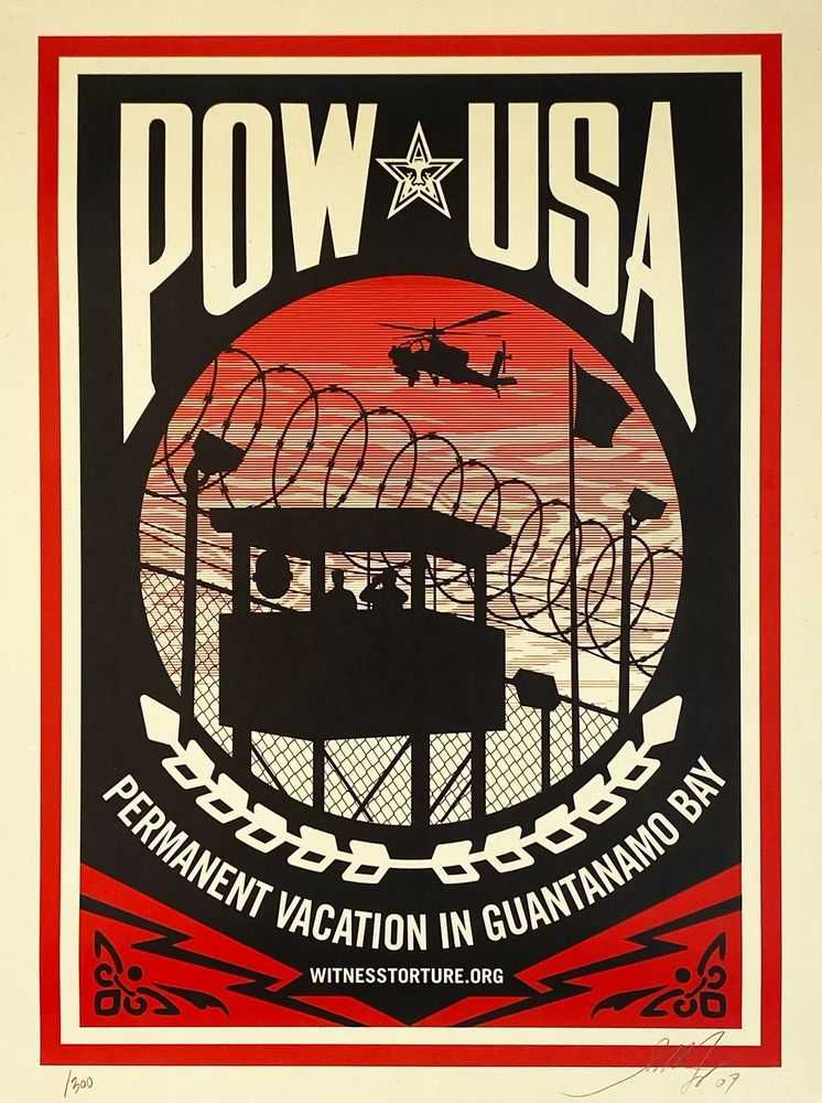 Shepard Fairey (Obey), ‘POW USA’, 2007, Print, Screenprint, Self Released, Numbered